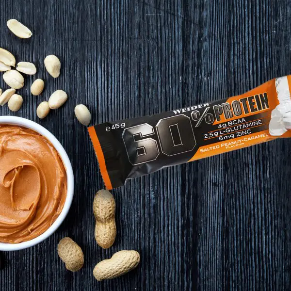 60% protein salted penaut y caramel